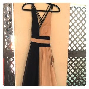 Black and beige gown BN